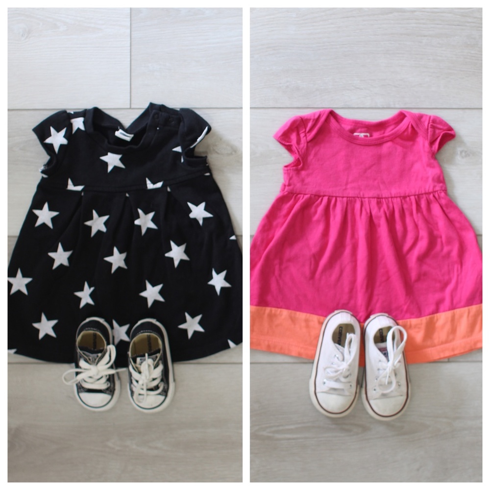 2 Old Navy Dresses - 3-6 M